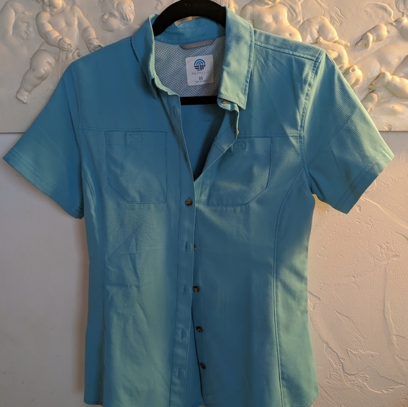 Nepallo SS Button-up XS shirt, Blue Jay UV Protection Vented Fish Hike Sail - Picture 4 of 4